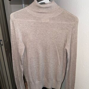 H&M Beige Turtleneck Long Sleeve Top